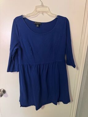 Forever 21 Royal Blue Scoop Neck Mini Dress